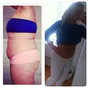 Britt, ville ned i vekt (48kg mellom bildene)